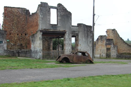 Burned-out
Building and Car